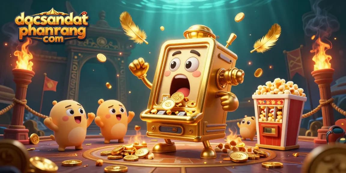 Experience the excitement at dacsandatphanrang com as golden slot machines celebrate jackpots