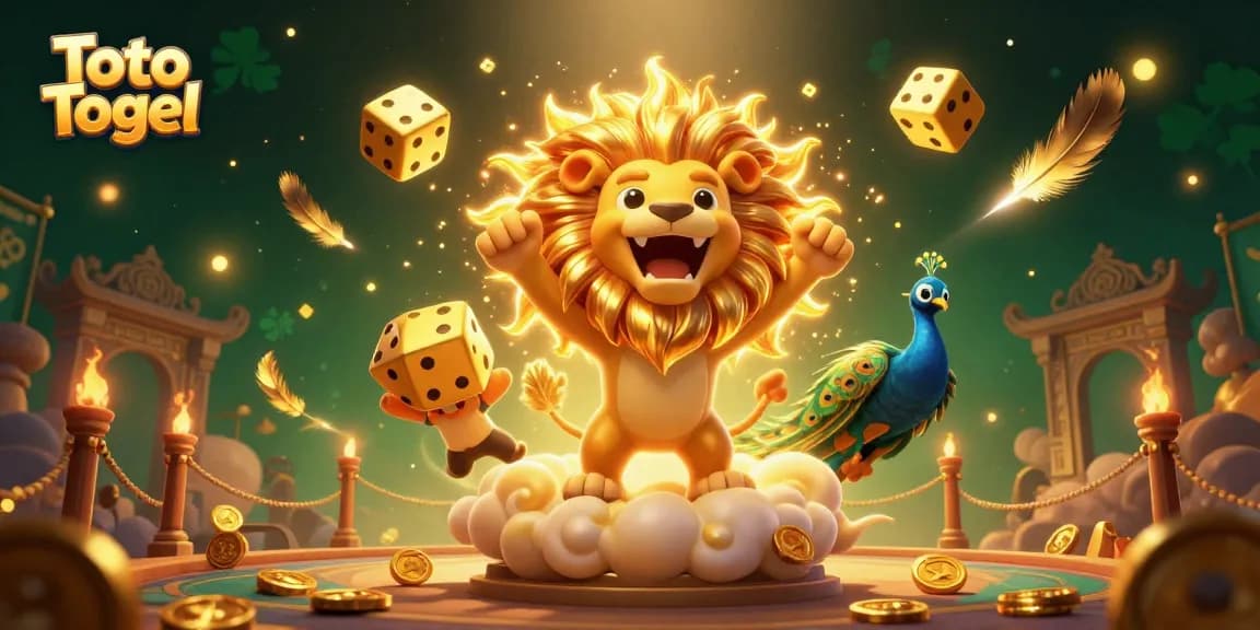 Toto Togel merayakan keberuntungan pada ilustrasi kasino yang penuh warna