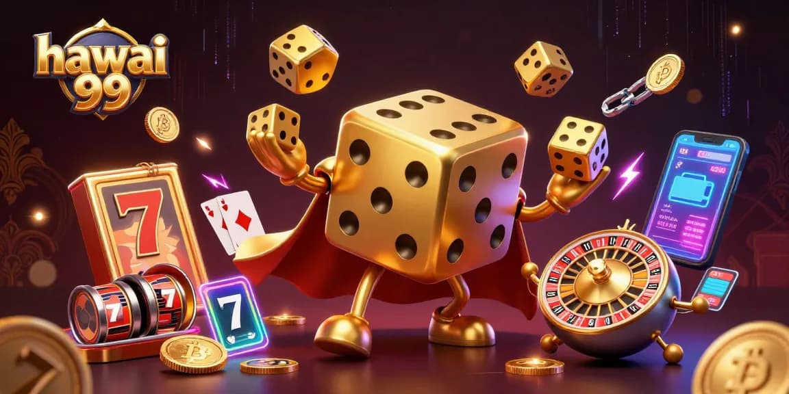 Experience exciting gameplay with hawai 99, showcasing vibrant casino elements and rich 3D illustrations.