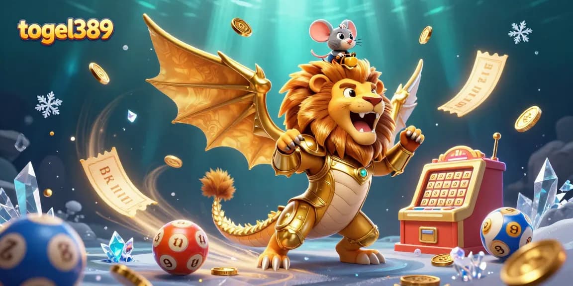 Engage in thrilling lottery gameplay with togel389 featuring a glorious chimera and dynamic lottery elements.