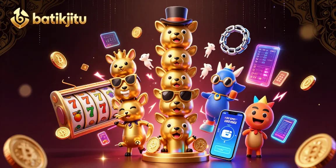 Batikjitu mengakses platform permainan slot online dengan jackpot besar dan simbol menarik.