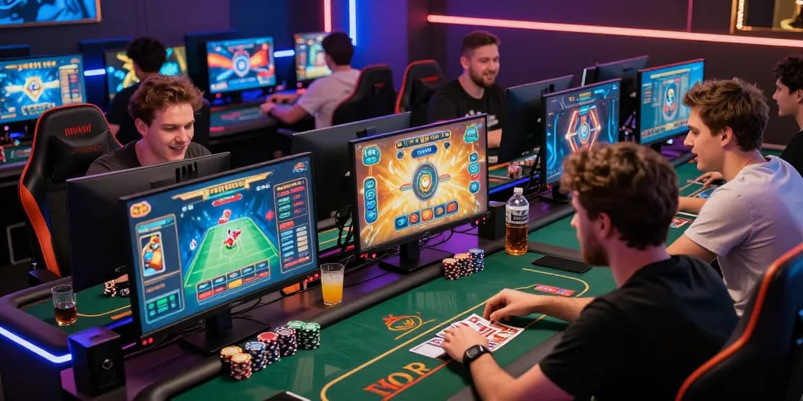 Exciting gameplay experience with gamebaidoithuong showcasing online card games and players in an energetic environment.