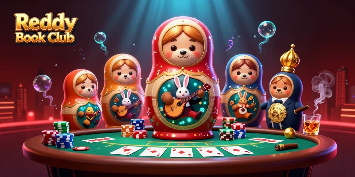 Reddy Book Club's vibrant casino scene showcasing unique characters and poker elements for an engaging gaming experience.