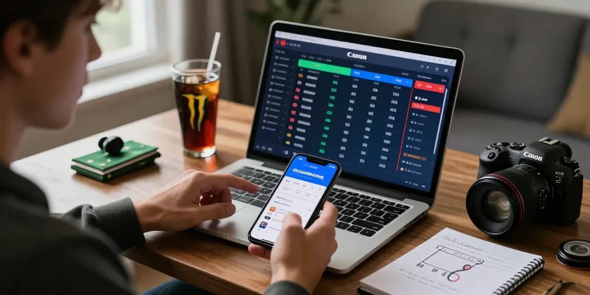 Engaging online betting setting showcasing a user immersed in Grandbetting strategies.