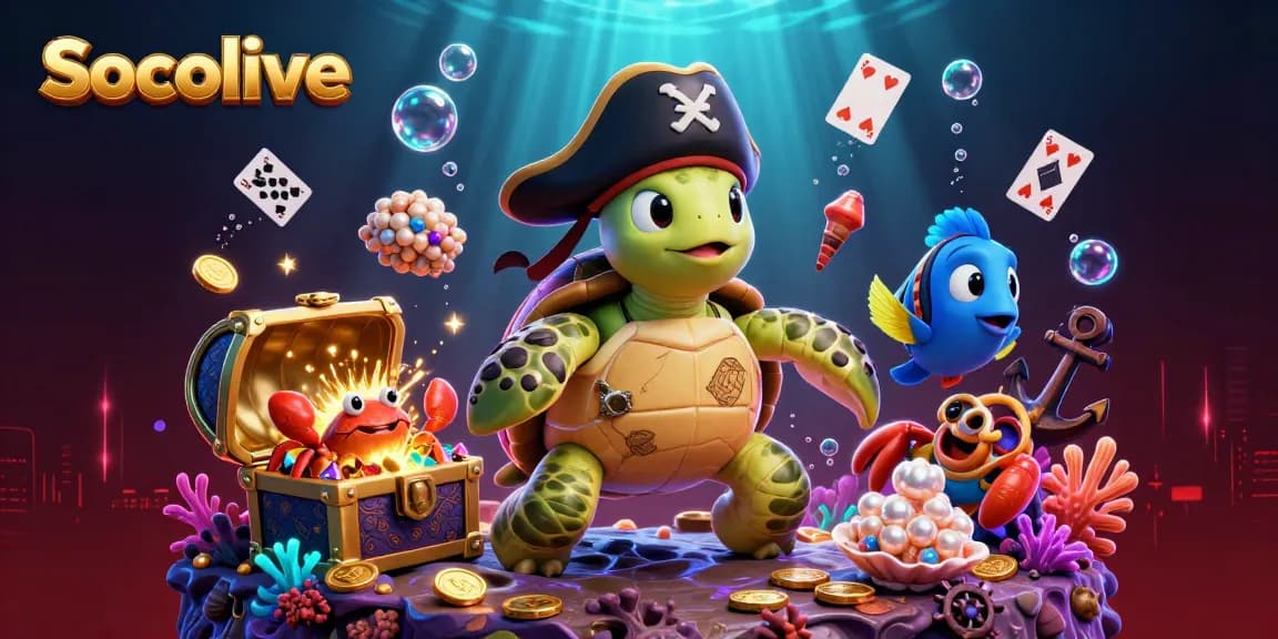 Socolive enhances your gameplay with colorful gems and exciting treasure hunting adventures underwater.