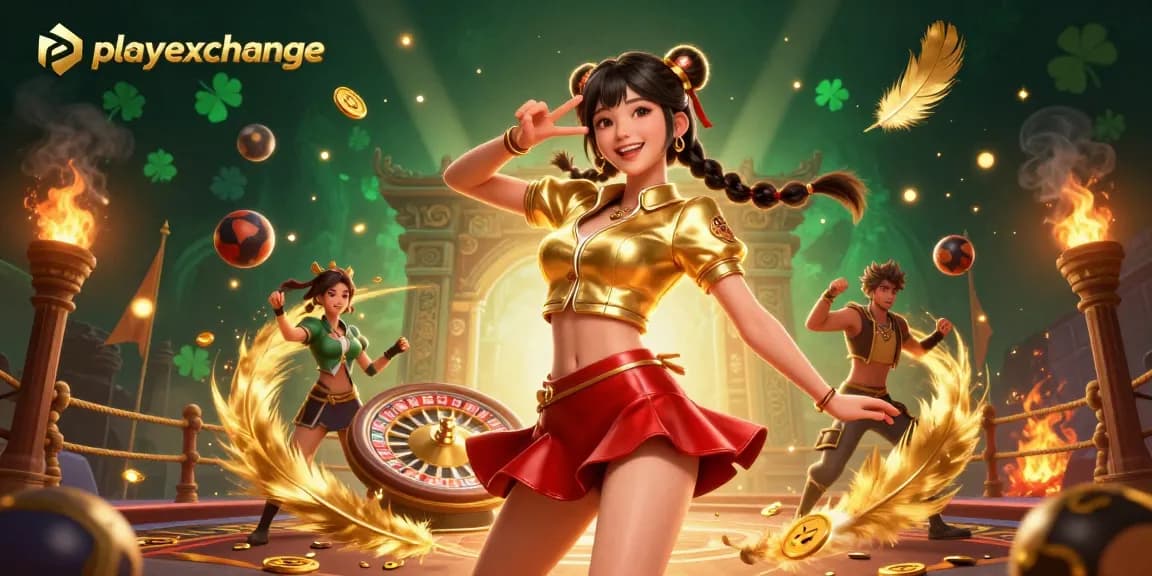 Engage with playexchange, showcasing vibrant sports elements and a joyful experience.