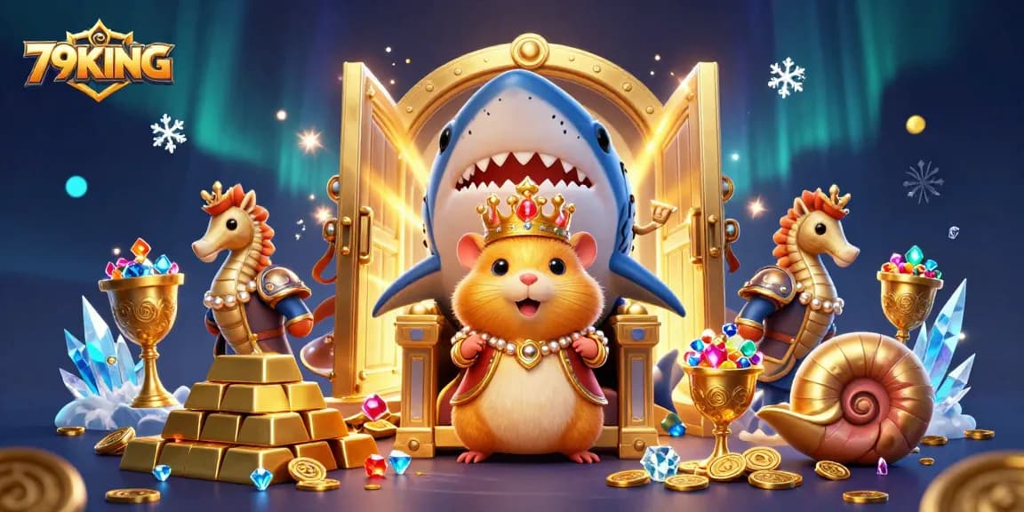 Play thrilling games and win at 79KING with golden treasures and royal characters.