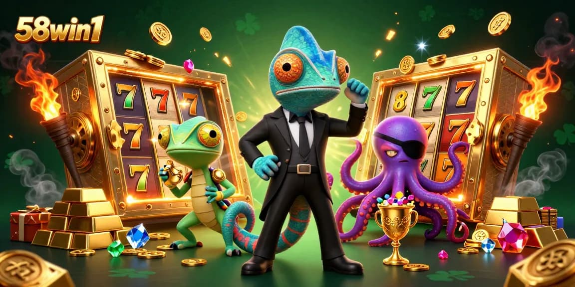 Spin the reels with excitement at 58win1, where colorful characters and jackpots await!