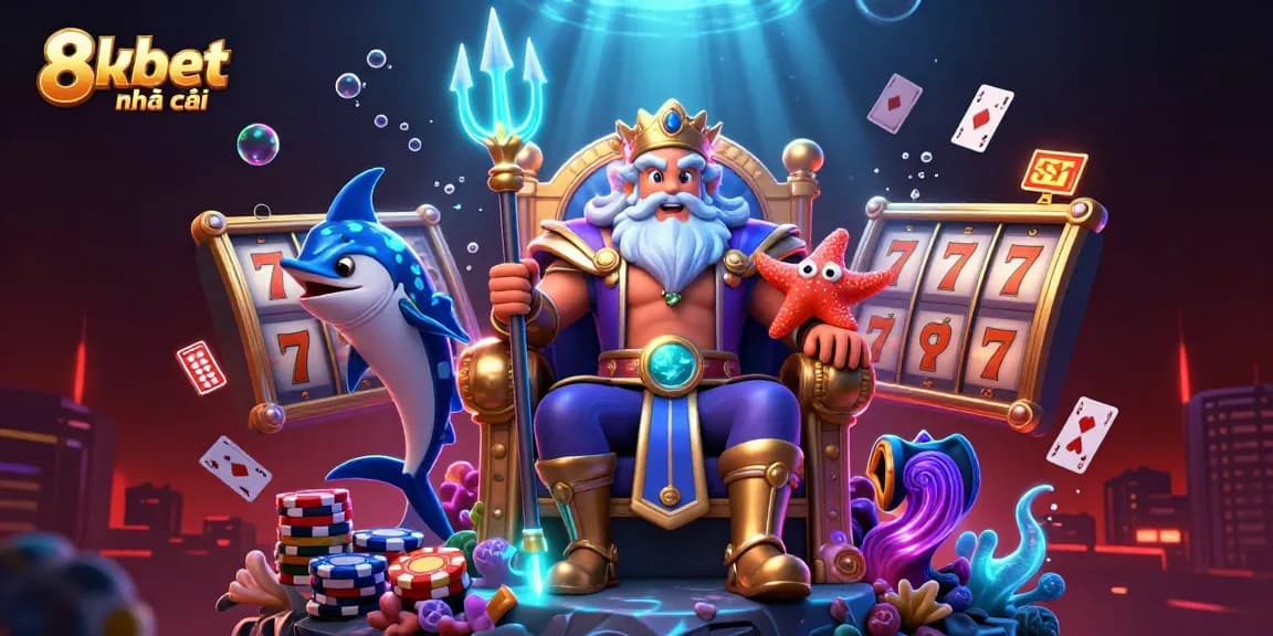 Experience exciting gameplay at 8xbet nhà cái with vibrant slot reels and dynamic casino elements.