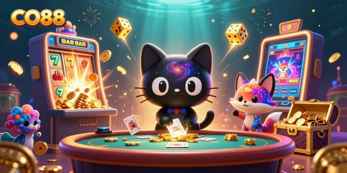 Experience thrilling gameplay at CO88 with cosmic elements and dynamic slot actions.