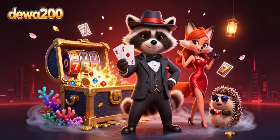 Gambarkan pengalaman bermain dewa200 dengan karakter kasino yang menonjol dalam aksi menarik