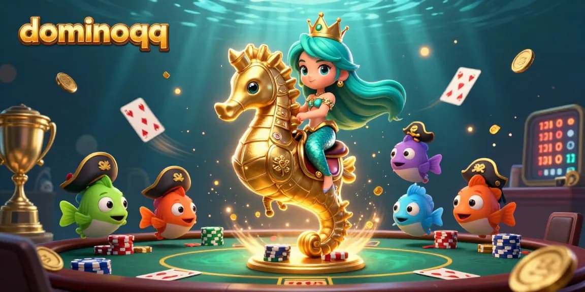 Experience thrilling gameplay in dominoqq with vibrant characters and casino elements.
