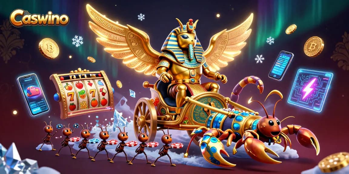 Engage with Caswino's thrilling casino experience featuring slots, jackpots, and crypto elements.