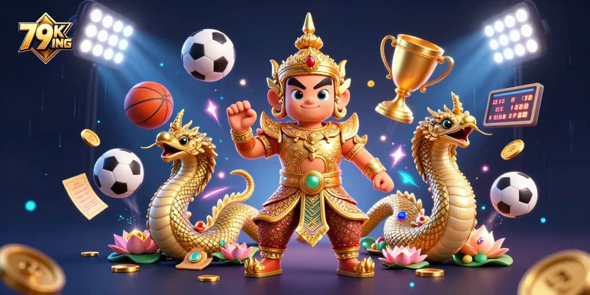 Experience the vibrant energy of 79KING as you place your bets with energetic sports elements.