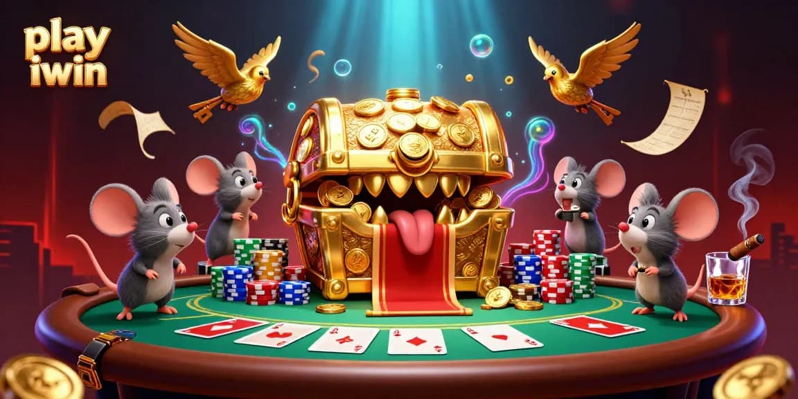 Play iwin with thrilling adventure at a poker table filled with vibrant game elements.