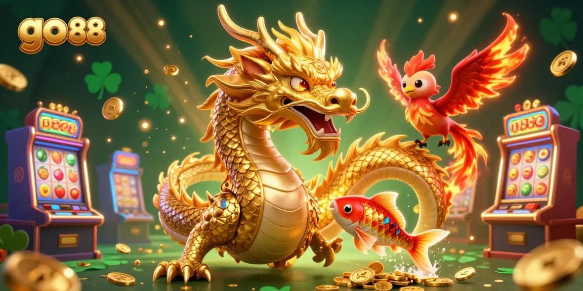 Experience thrilling gameplay at go 88 with vibrant slot machines, dynamic action, and rich colors.