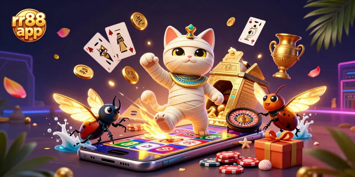 Experience the excitement of rr88 app with vibrant gameplay featuring a unique Egyptian theme.