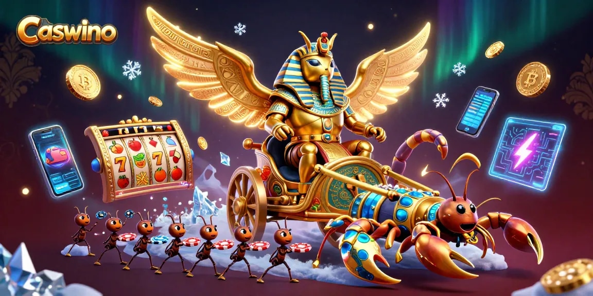 Engage with Caswino's thrilling casino experience featuring slots, jackpots, and crypto elements.