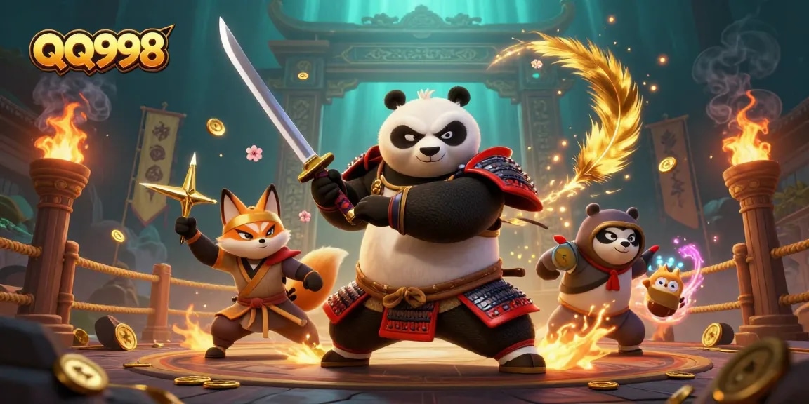 Engage with QQ998's thrilling online gaming experience featuring vibrant characters and action.