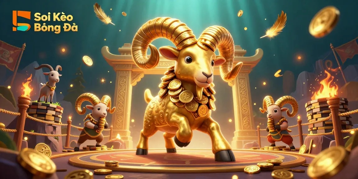 Soi Kèo Bóng Đá showcases intense sports betting action with dynamic 3D cartoon characters and vibrant details.