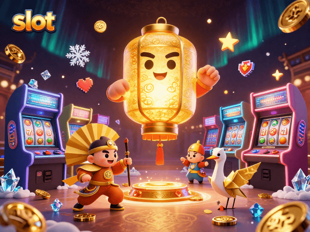 Experience thrilling slot action with golden lantern spirit, fruit symbols, and dynamic gaming elements.