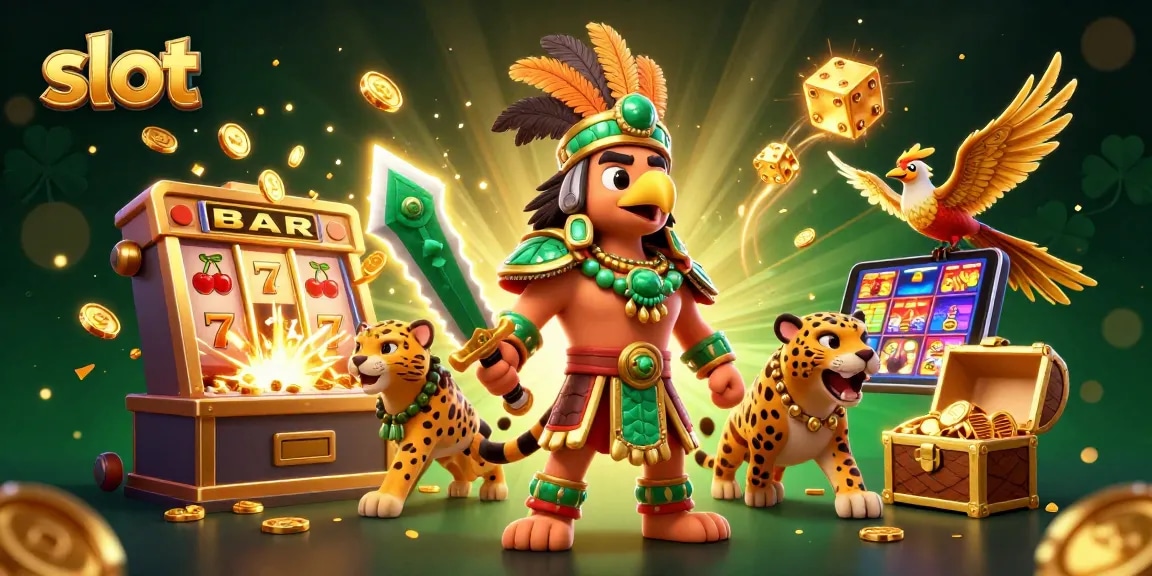 Experience the excitement of slot games with dynamic characters and vibrant casino elements