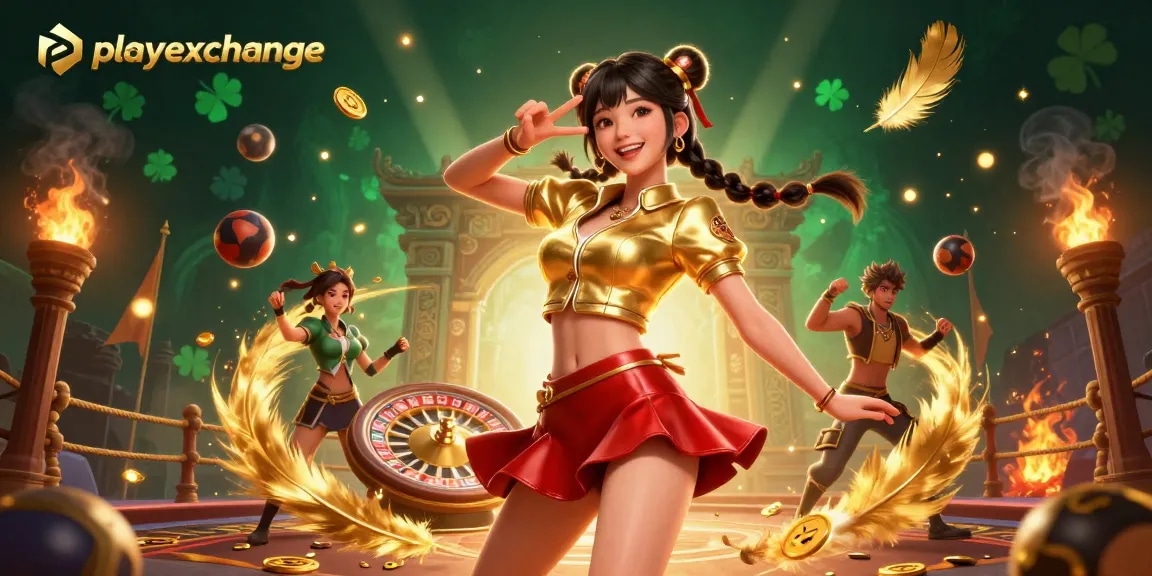Engage with playexchange, showcasing vibrant sports elements and a joyful experience.