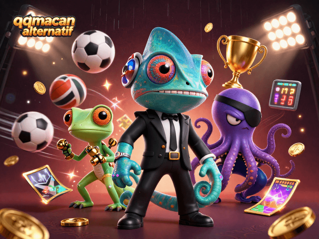 Engage with qqmacan alternatif through thrilling casino action featuring dynamic characters and vibrant game elements.