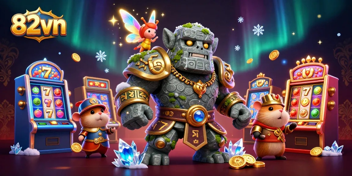 Spin to win at 82vn with vibrant slot machines and magical characters in action.