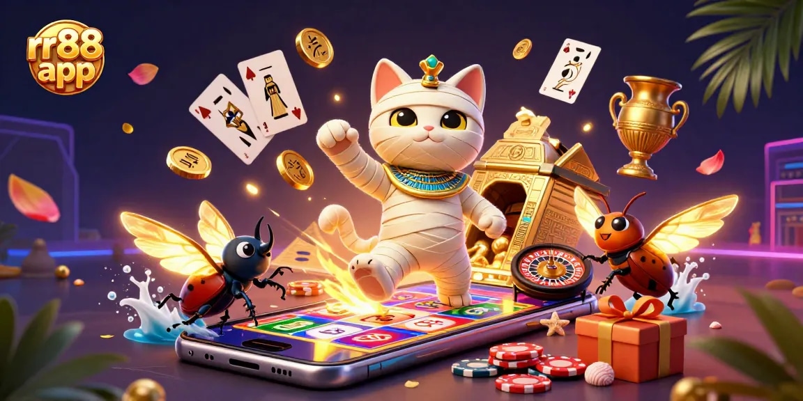 Experience the excitement of rr88 app with vibrant gameplay featuring a unique Egyptian theme.