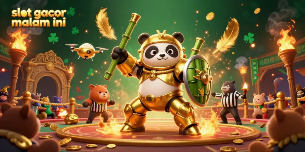 Rasakan keseruan bermain slot gacor malam ini dengan atmosfer kasino yang meriah dan elemen menarik lainnya.