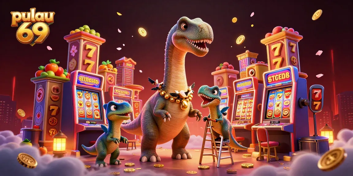 Pulau 69 screens dynamic slot machines with lively characters and rich casino elements.