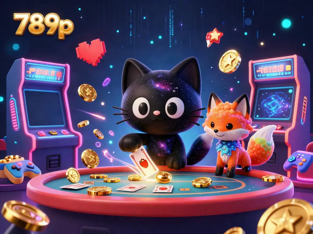 Experience the excitement of 789p with a vibrant cosmic casino featuring dynamic characters and colorful game elements.