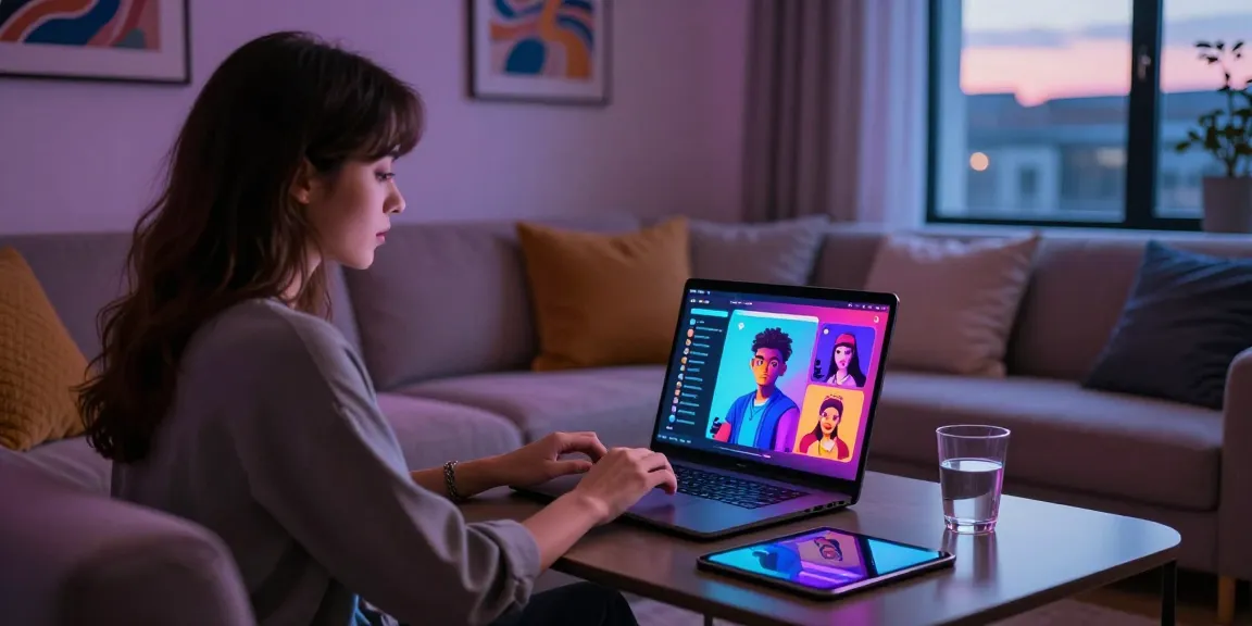 Engaging NSFW AI chat setup with vibrant interface and cozy atmosphere.