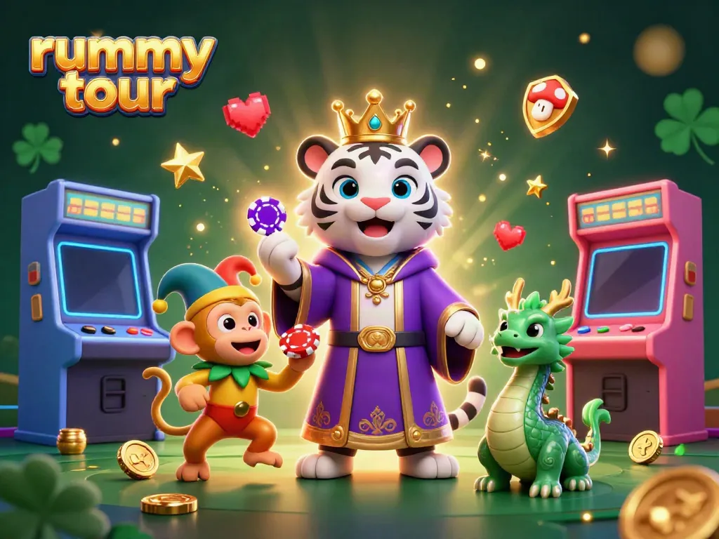 Rummy tour menawarkan kesenangan bermain dengan pemandangan karakter rummy yang menarik dan permainan menantang.