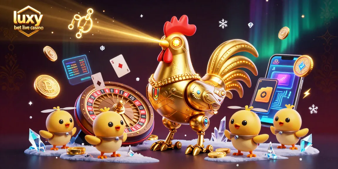 Play thrilling games at luxy bet live casino with dynamic 3D characters and neon crypto elements.