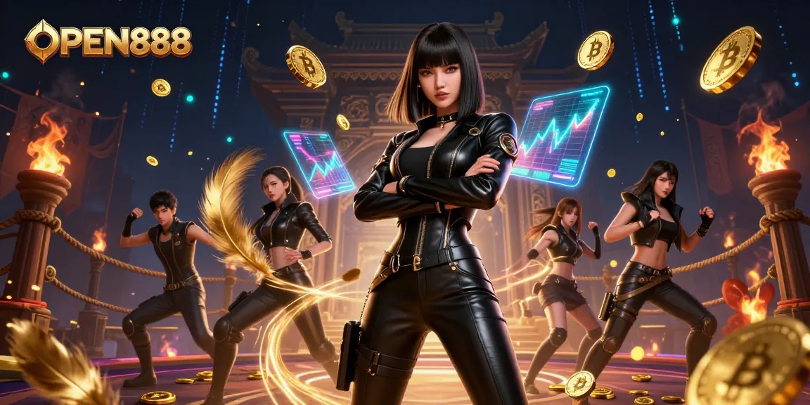Engage with thrilling gameplay at OPEN888, where vibrant casino elements create an electrifying atmosphere.