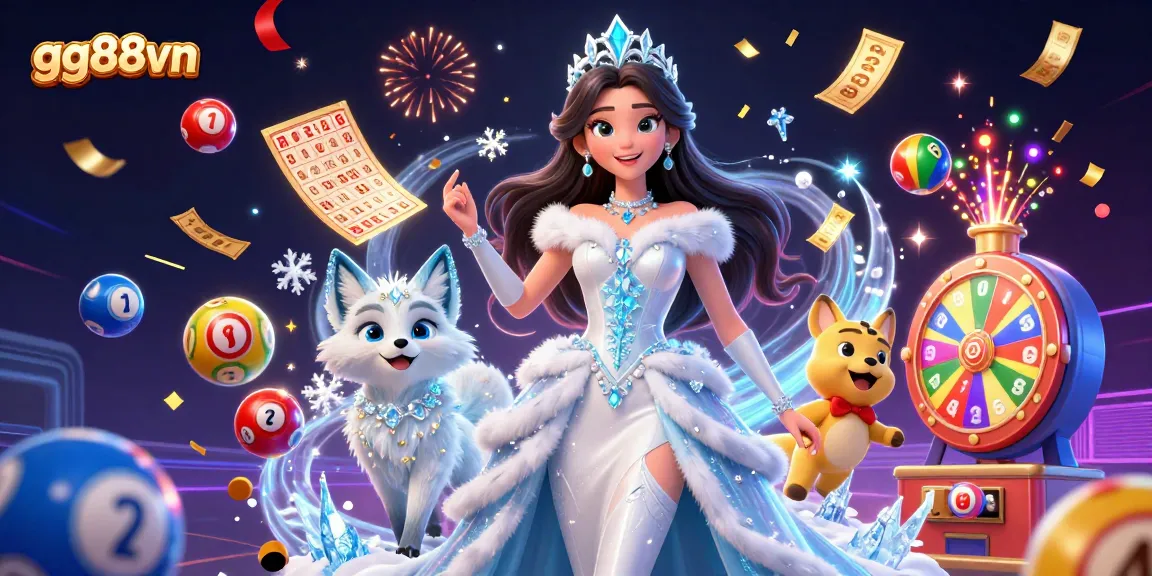 Win big with gg88vn in a captivating digital casino scene featuring stunning characters and vibrant game elements.