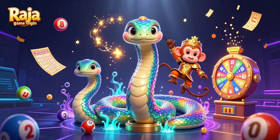 Engage in thrilling gameplay with the Raja game login featuring a vibrant 3D scene of excitement.
