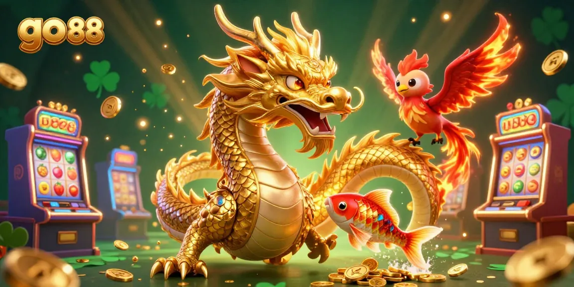 Experience thrilling gameplay at go 88 with vibrant slot machines, dynamic action, and rich colors.